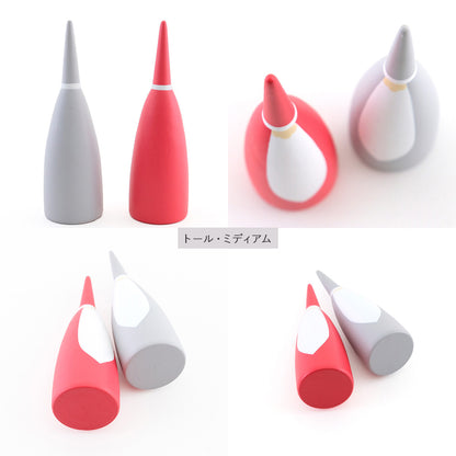 仲良しサンタファミリー オブジェ 2色3サイズ