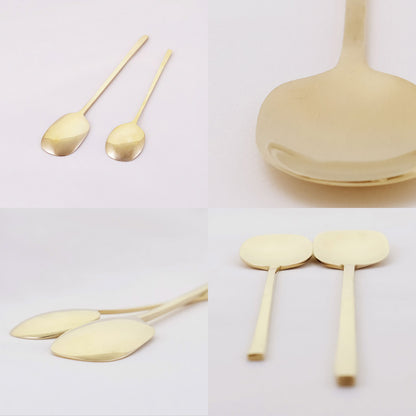 【メール便可】【クリックポスト便可】BRASSのアイススプーン 2サイズ