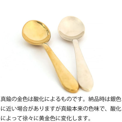 【メール便可】【クリックポスト便可】BRASSのアイススプーン 2サイズ