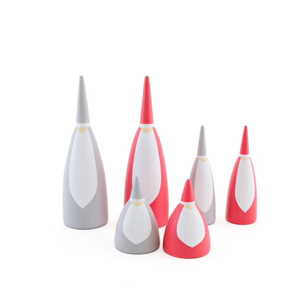 仲良しサンタファミリー オブジェ 2色3サイズ