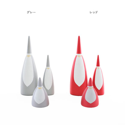 仲良しサンタファミリー オブジェ 2色3サイズ