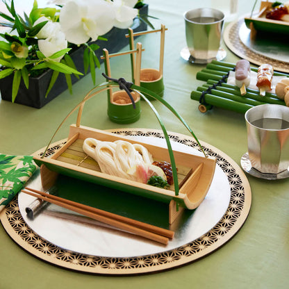 【取り寄せ商品】敷板 金銀丸敷板 7寸～尺3用【リバーシブル 敷板 お正月 トレー 器 金 ゴールド】