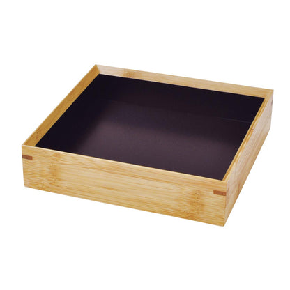 【取り寄せ商品】竹・料理箱・内黒 18264