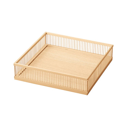 【取り寄せ商品】白竹千筋盛器・正角