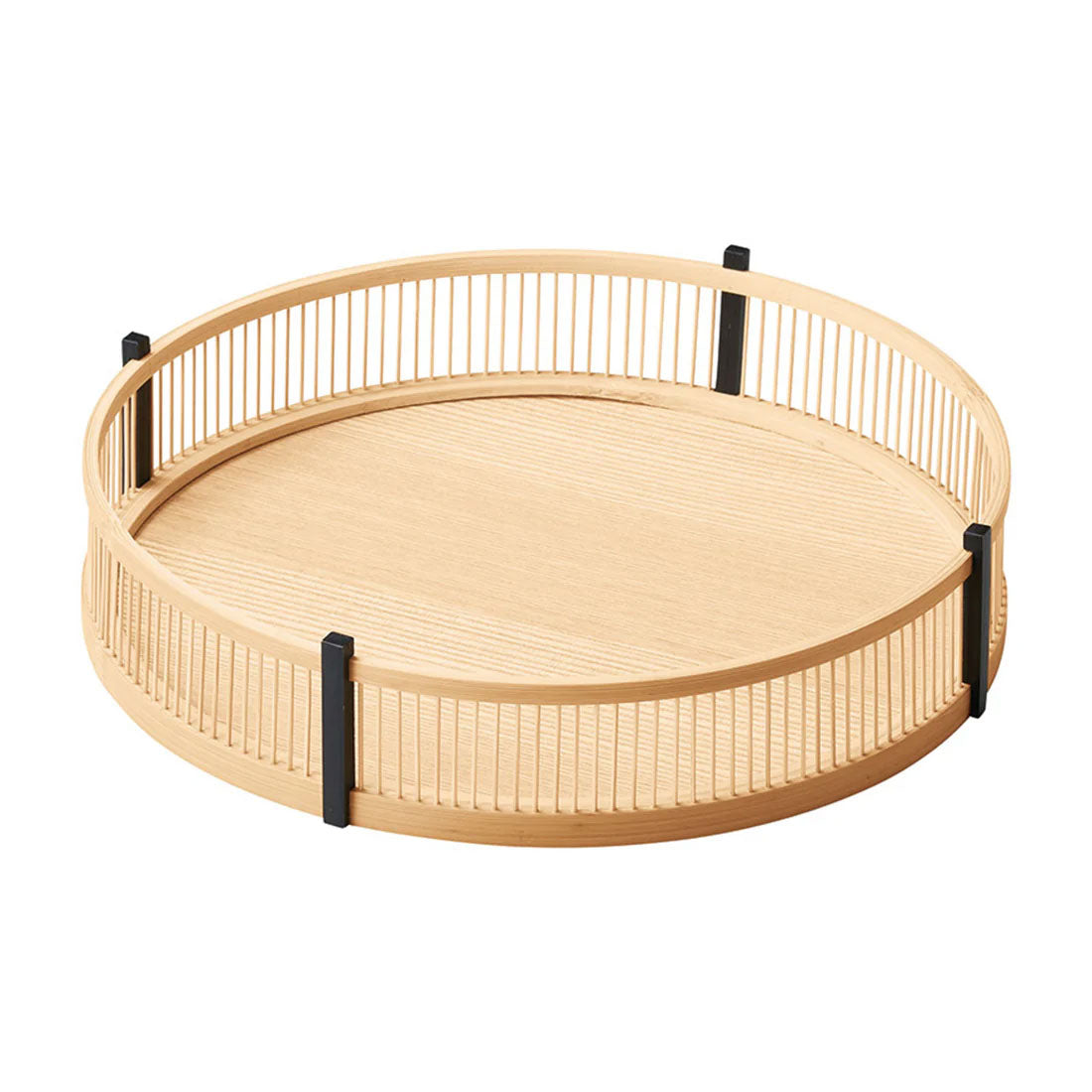 【取り寄せ商品】白竹千筋盛器・丸