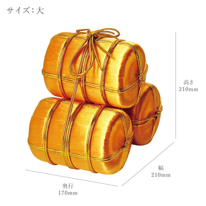 俵飾り ３サイズ【米俵 金 縁起物 演出小物 おもてなし お正月 お祝い】