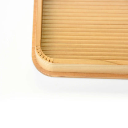 【取り寄せ商品】木曾杉・長方皿（ESP塗装加工）