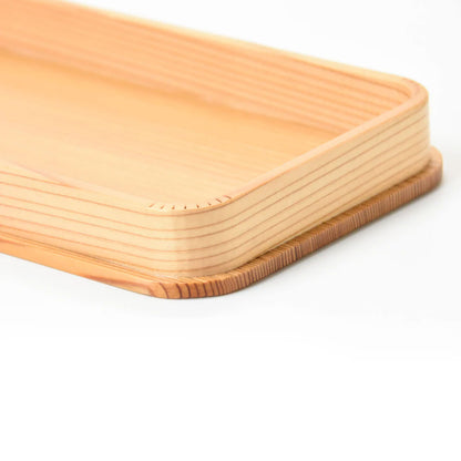 【取り寄せ商品】木曾杉・長方皿（ESP塗装加工）