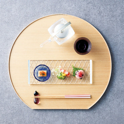 タモ薄型両面盆 半月