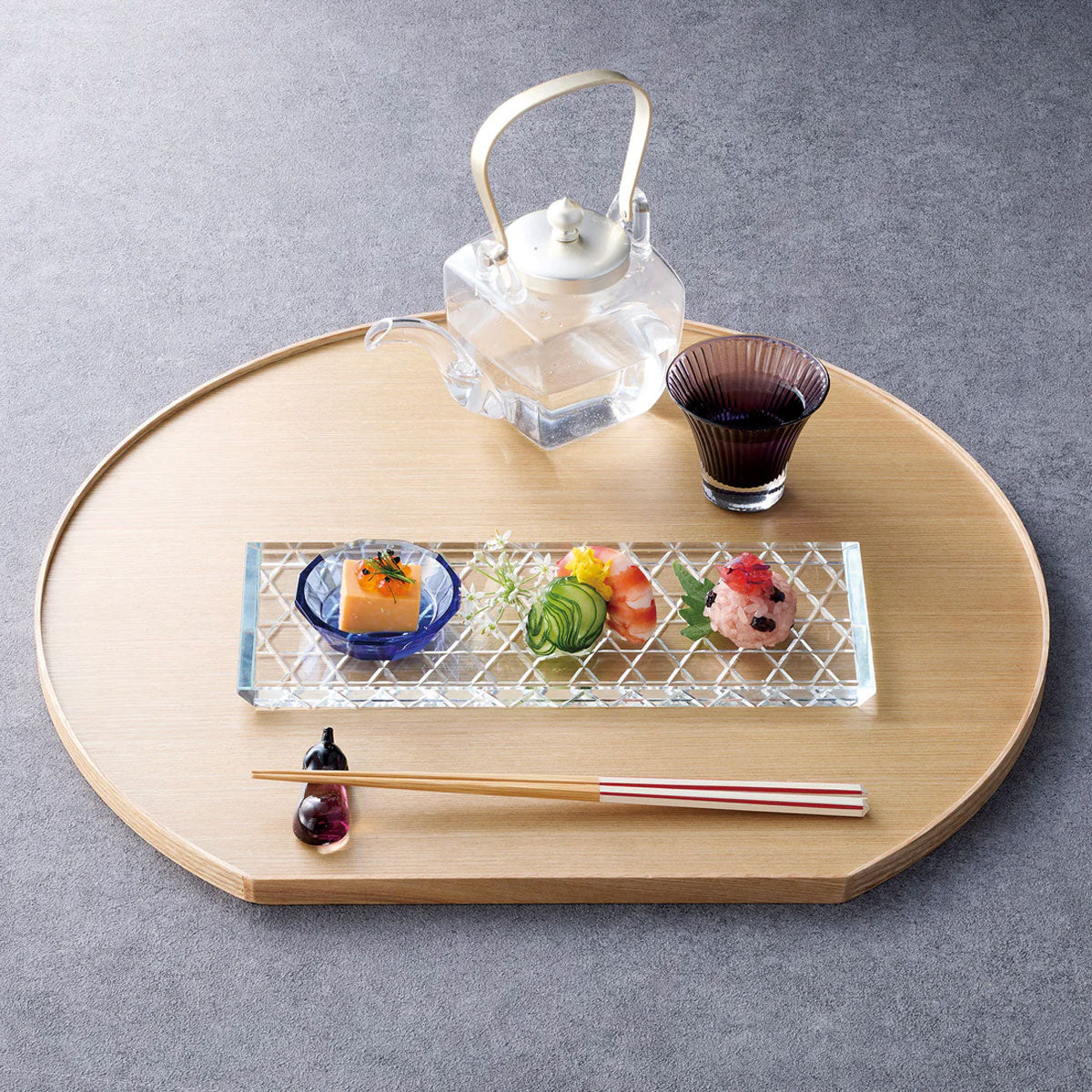 タモ薄型両面盆 半月