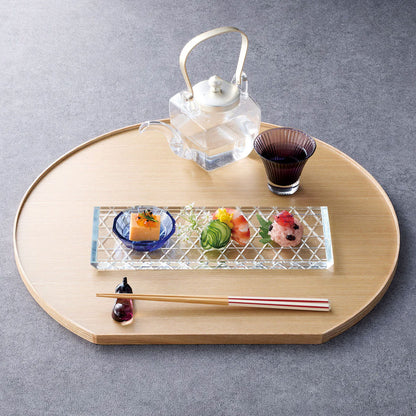 タモ薄型両面盆 半月