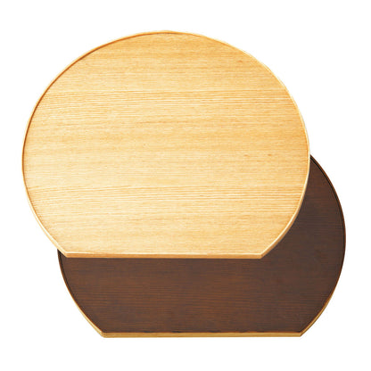 タモ薄型両面盆 半月