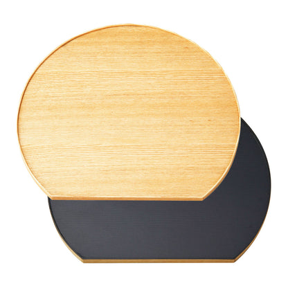 タモ薄型両面盆 半月